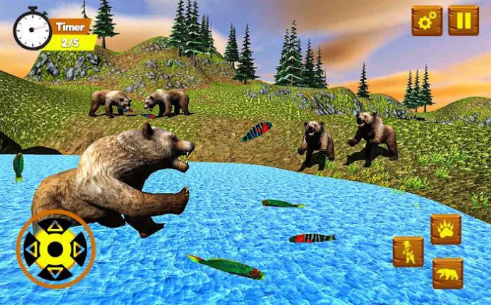 熊模拟器野生动物游戏安卓版（Bear Simulator）图2: