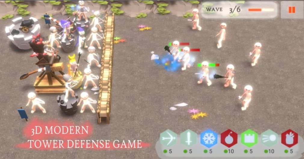 火柴人防御之塔防战场3D游戏安卓版图1: