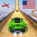 超级坡道汽车特技3D游戏