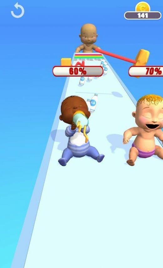 婴儿奶瓶跑游戏手机版（Baby Bottle Run）图3: