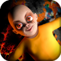 可怕的红色婴儿恐怖屋模拟器游戏