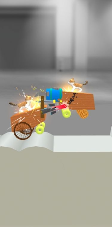 小猫战车游戏手机版（Battle Cat Cars）图3:
