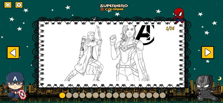 超级英雄色彩游戏安卓版（Superhero Coloring）图2: