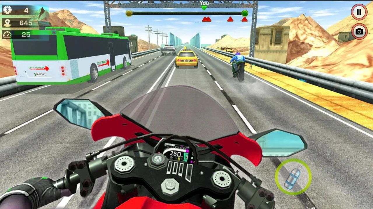 摩托车赛道模拟器游戏图1