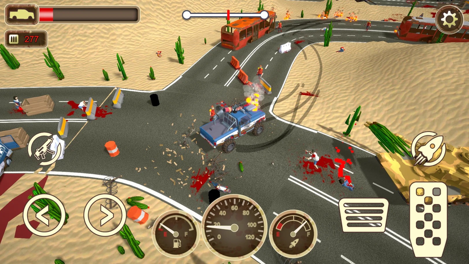 僵尸碾压司机游戏中文版（Zombie Driver）图1: