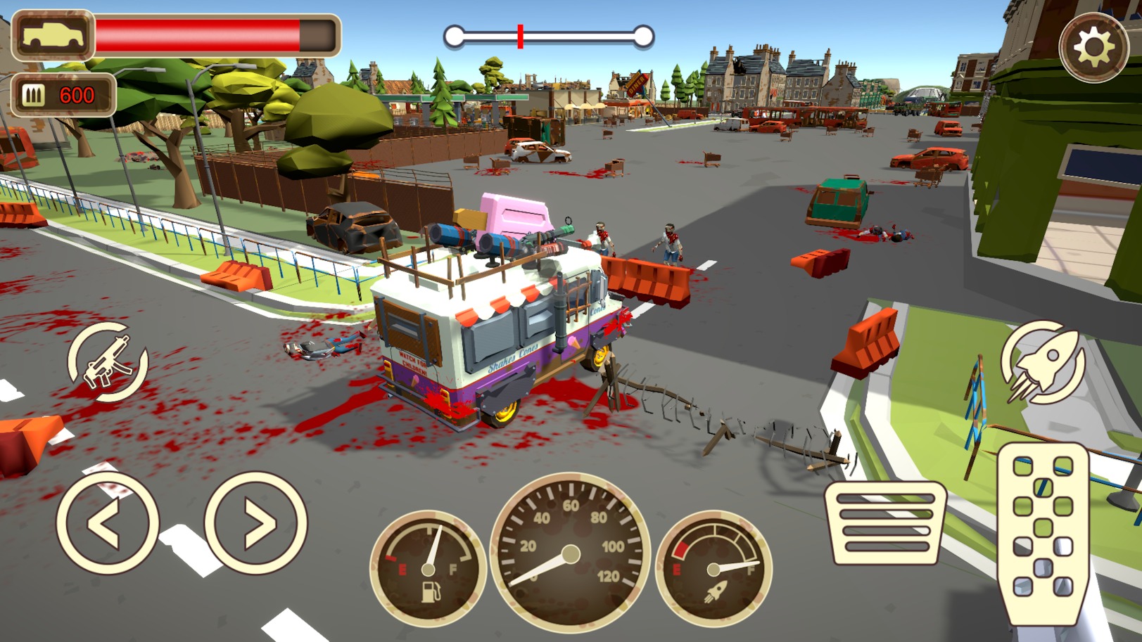 僵尸碾压司机游戏中文版（Zombie Driver）图3: