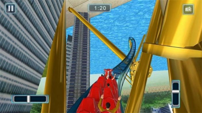 过山车飞车模拟器3D游戏安卓版（Roller Coaster Simulator 3D）图1: