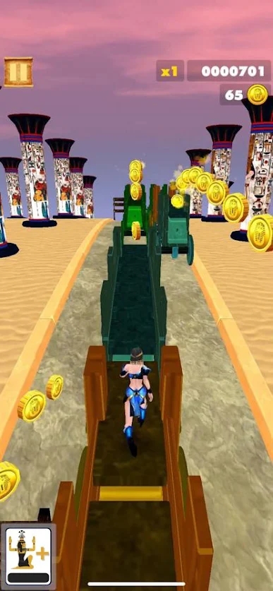 埃及艳后跑酷游戏安卓版（Cleopatra Runner Desert Rush）图1:
