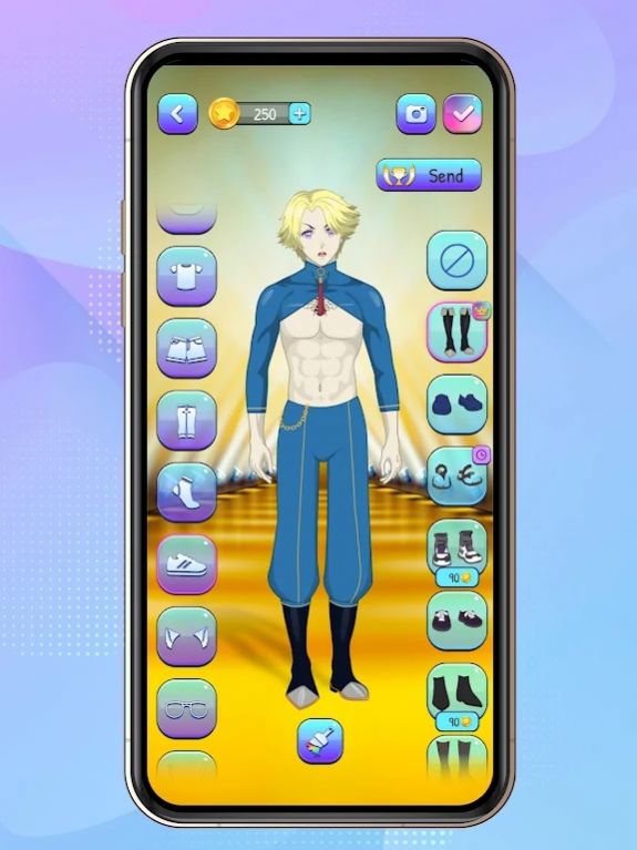 动漫男孩装扮游戏安卓版（Anime Boys Dress Up Game）图3: