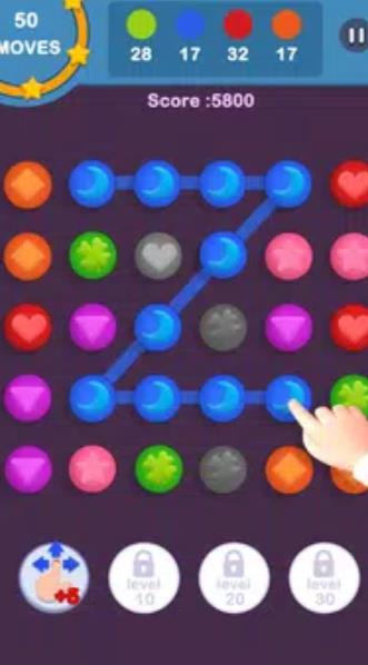 点连接颜色大师游戏安卓版（Connect pops Sweet Match 3）图1: