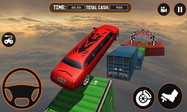 快速豪华轿车不可能的轨道游戏安卓版（Fast Limo Impossible Track）图5: