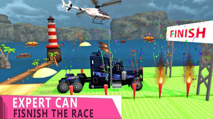卡车特技跳跃驾驶游戏最新手机版图3: