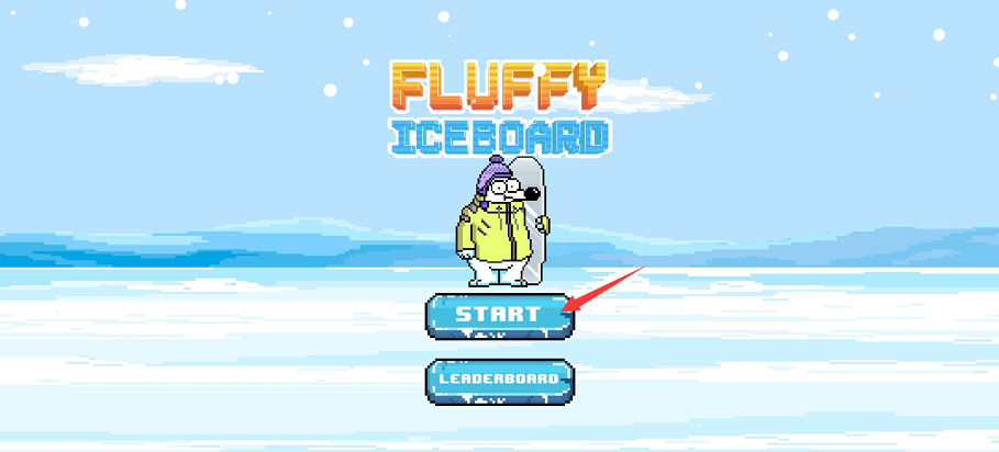 像素北极熊滑雪游戏安卓版（Fluffy Iceboard）图2: