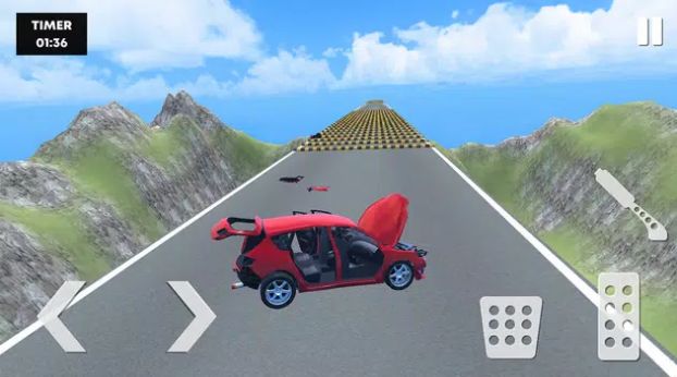 汽车VS减速带车祸游戏安卓版(Car VS Speed Bump Car Crash)图1: