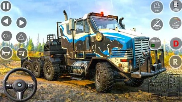 越野泥浆驾驶卡车游戏手机版（Offroad Mud Driving Truck Games）图2: