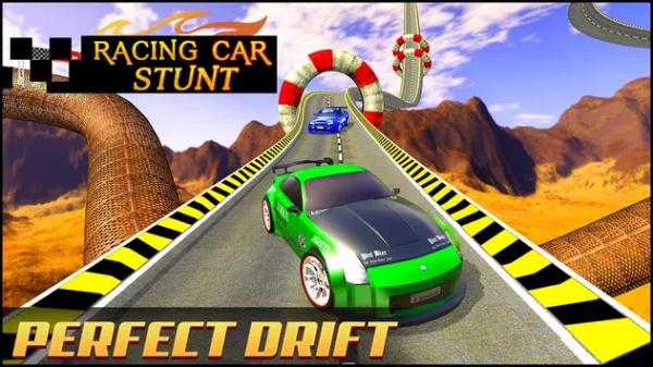 赛车特技超级坡道游戏安卓版（Racing Car Stunts Mega Ramp）图3: