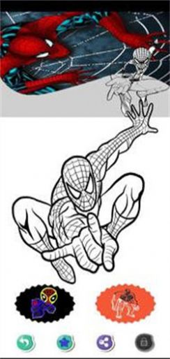 蜘蛛超级英雄着色游戏安卓版图2: