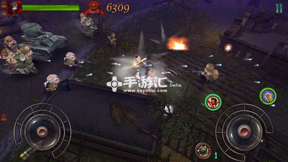 双摇杆铁血军事游戏：《抗战传奇》中的敌军部队检阅图片5
